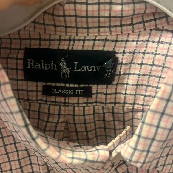Polo by Ralph Lauren Men's Plaid Shirt - Pink and Blue - Picture 4 of 4